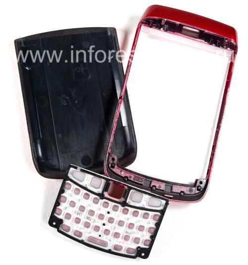 Photogallery for BlackBerry 9700 / 9780 Bold জন্য রঙিন মন্ত্রিসভা, লাল চকচকে, কভার &quot;ত্বক&quot; product