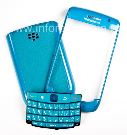 Photogallery for BlackBerry 9700 / 9780 Bold জন্য রঙিন মন্ত্রিসভা, ফিরোজা চকচকে, ক্যাপ &quot;স্কিন&quot; product