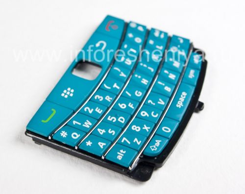 Photogallery for BlackBerry 9700 / 9780 Bold জন্য রঙিন মন্ত্রিসভা, ফিরোজা চকচকে, ক্যাপ &quot;স্কিন&quot; product