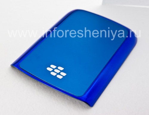 Photogallery for ブラックベリー9700/9780 Boldのための排他的なカラーケース, ブルー光沢のある、金属製のカバー product