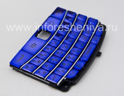 Photogallery for ブラックベリー9700/9780 Boldのための排他的なカラーケース, ブルー光沢のある、金属製のカバー product