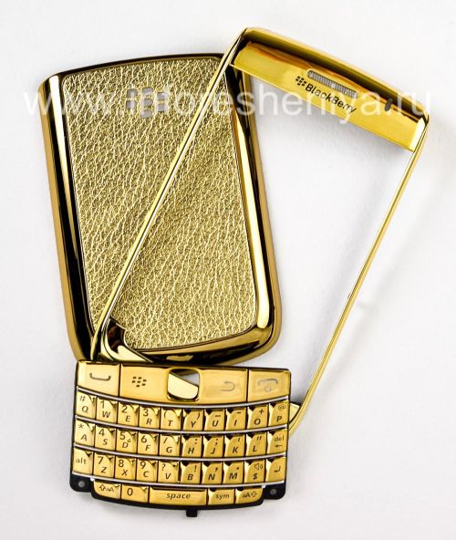 Photogallery for ブラックベリー9700/9780 Boldのための排他的なカラーケース, ゴールデン光沢のあるカバー、 &quot;革&quot; product
