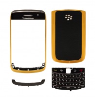 শরীর BlackBerry 9700 / 9780 Bold জন্য এক্সক্লুসিভ রঙ, গোল্ড / কালো চকচকে কভার, "চামড়া"