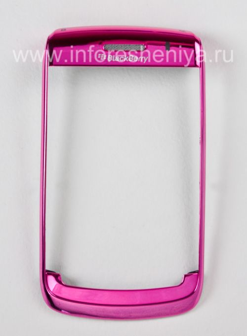 Photogallery for ブラックベリー9700/9780 Boldのための排他的なカラーケース, ピンクの光沢のあるカバー「スキン」 product