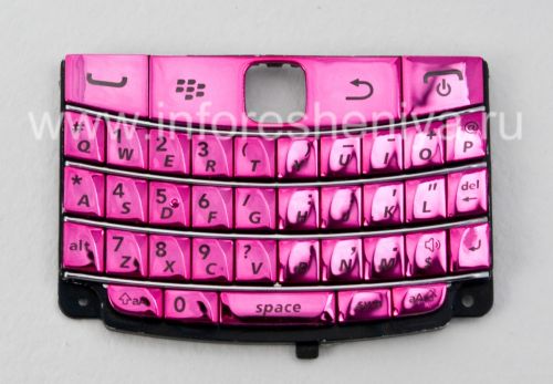 Photogallery for ブラックベリー9700/9780 Boldのための排他的なカラーケース, ピンクの光沢のある金属カバー product