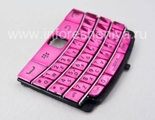 Photogallery for ブラックベリー9700/9780 Boldのための排他的なカラーケース, ピンクの光沢のある金属カバー product
