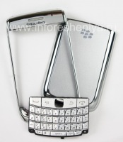 Cas de couleur exclusive pour BlackBerry 9700/9780 Bold, Argent couvercle de métal brillant
