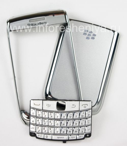 Photogallery for ブラックベリー9700/9780 Boldのための排他的なカラーケース, シルバー光沢のある金属カバー product