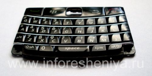 Photogallery for Le clavier anglais original pour BlackBerry 9700/9780 Bold, Noir avec des rayures de lumière product