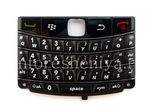 Photogallery for Le clavier anglais original pour BlackBerry 9700/9780 Bold, Noir avec des bandes sombres product