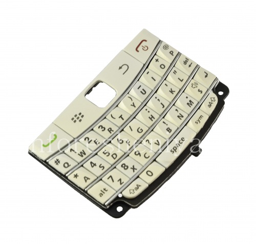 Photogallery for Le clavier anglais original pour BlackBerry 9700/9780 Bold, Blanc (Pearl White) product