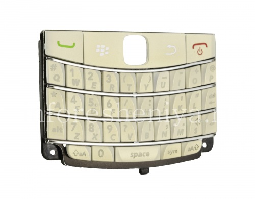 Photogallery for Le clavier anglais original pour BlackBerry 9700/9780 Bold, Blanc (Pearl White) product