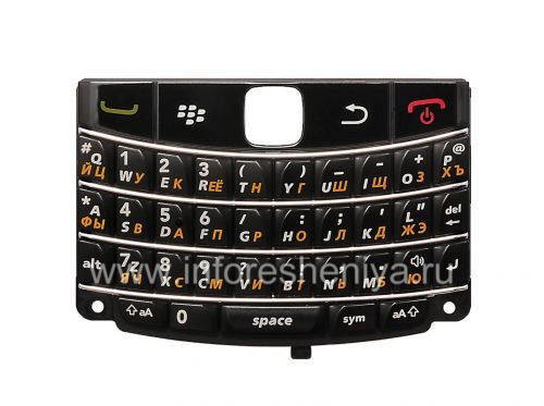 Photogallery for 俄语键盘BlackBerry 9700 Bold着厚厚的信, 黑色光条纹 product