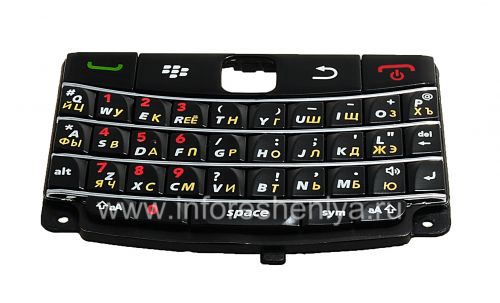 Photogallery for Russian ikhibhodi BlackBerry 9700 / 9780 Bold (ikhophi), Black ngemivimbo blonde nge red izibalo product