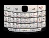 Photo 1 — Clavier russe BlackBerry 9700/9780 Bold (copie), Nacre blanche (Pearl White) avec des lettres rouges