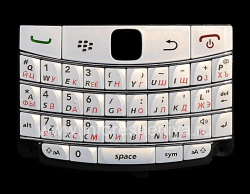 Photogallery for Russian ikhibhodi BlackBerry 9700 / 9780 Bold (ikhophi), White Mother of Pearl (Pearl White) ngamagama abomvu product