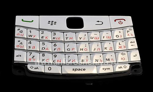 Photogallery for Russian ikhibhodi BlackBerry 9700 / 9780 Bold (ikhophi), White Mother of Pearl (Pearl White) ngamagama abomvu product