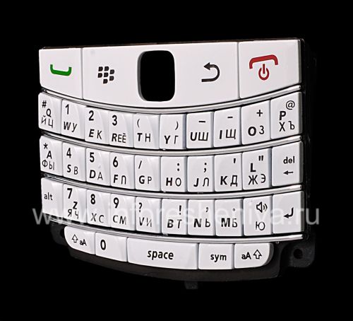 Photogallery for Russian ikhibhodi BlackBerry 9700 / 9780 Bold (ikhophi), White ngamagama esobala product