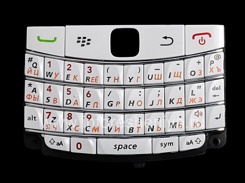 Photogallery for Russian ikhibhodi BlackBerry 9700 / 9780 Bold (ikhophi), White izincwadi yellow product