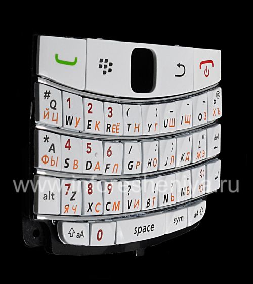 Photogallery for Russian ikhibhodi BlackBerry 9700 / 9780 Bold (ikhophi), White izincwadi yellow product