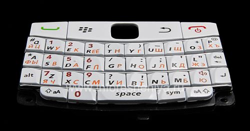 Photogallery for Russian ikhibhodi BlackBerry 9700 / 9780 Bold (ikhophi), White izincwadi yellow product