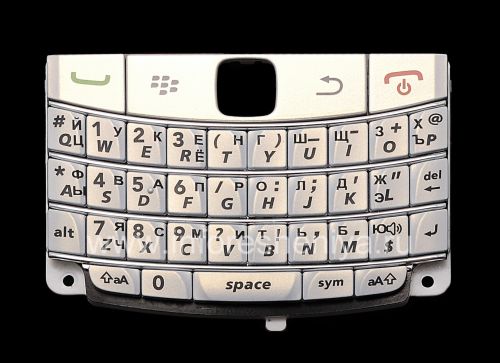 Photogallery for रूसी कीबोर्ड ब्लैकबेरी 9700/9780 Bold (उत्कीर्णन), व्हाइट (पर्ल व्हाइट) product