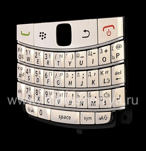 Photogallery for रूसी कीबोर्ड ब्लैकबेरी 9700/9780 Bold (उत्कीर्णन), व्हाइट (पर्ल व्हाइट) product