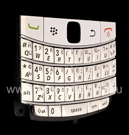 Photogallery for रूसी कीबोर्ड ब्लैकबेरी 9700/9780 Bold (उत्कीर्णन), व्हाइट (पर्ल व्हाइट) product