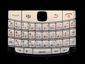 White Russian keyboard BlackBerry 9700/9780 Bold, Pearl-white