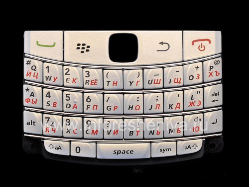 Photogallery for হোয়াইট রাশিয়ান কীবোর্ড BlackBerry 9700 / 9780 Bold, হোয়াইট (পার্ল-সাদা) product