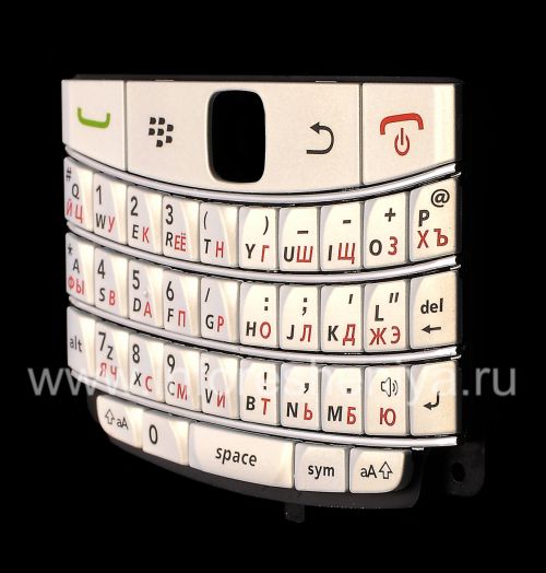 Photogallery for হোয়াইট রাশিয়ান কীবোর্ড BlackBerry 9700 / 9780 Bold, হোয়াইট (পার্ল-সাদা) product
