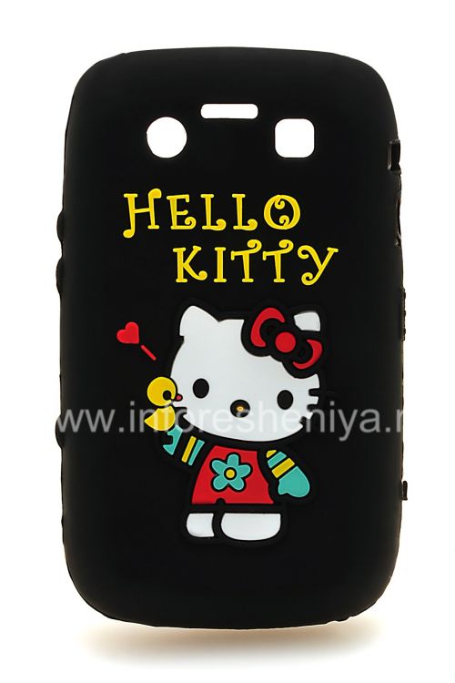 Photogallery for सिलिकॉन प्रकरण &quot;हैलो किट्टी&quot; ब्लैकबेरी 9700/9780 Bold के लिए, काला product