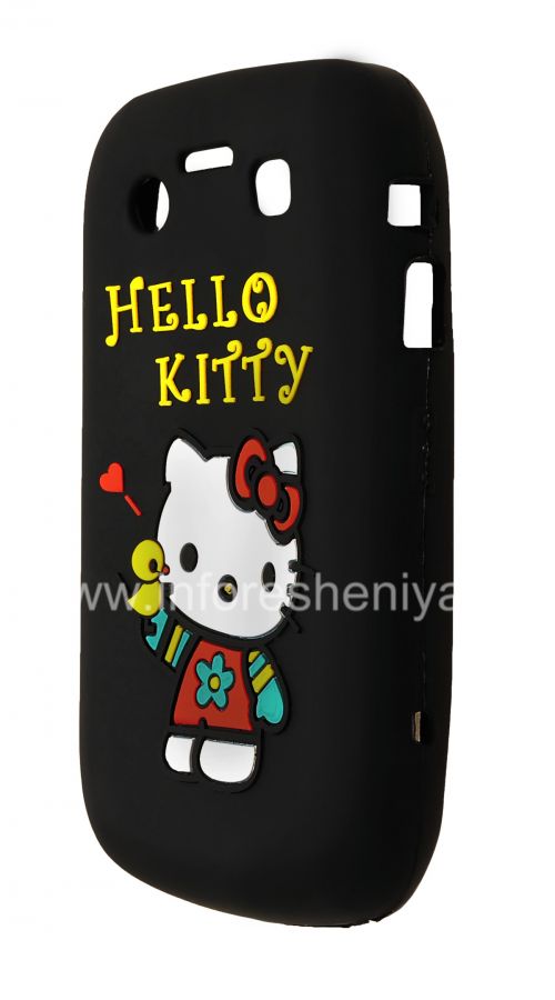 Photogallery for सिलिकॉन प्रकरण &quot;हैलो किट्टी&quot; ब्लैकबेरी 9700/9780 Bold के लिए, काला product