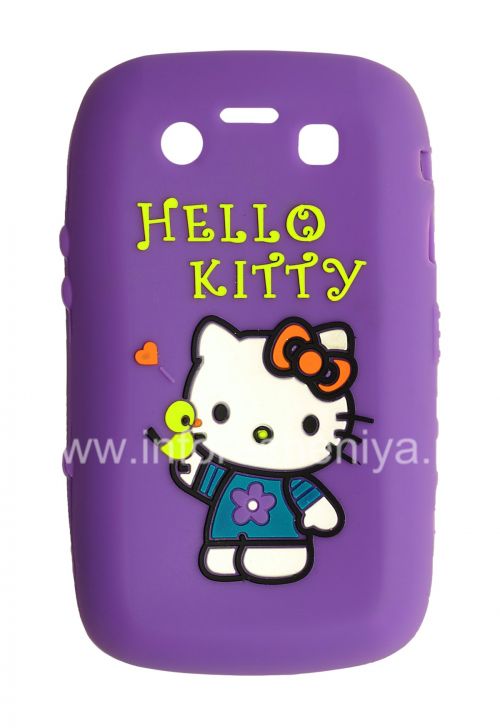 Photogallery for सिलिकॉन प्रकरण &quot;हैलो किट्टी&quot; ब्लैकबेरी 9700/9780 Bold के लिए, बकाइन product