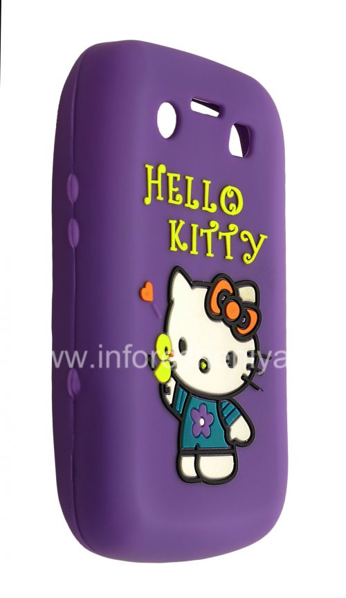 Photogallery for सिलिकॉन प्रकरण &quot;हैलो किट्टी&quot; ब्लैकबेरी 9700/9780 Bold के लिए, बकाइन product