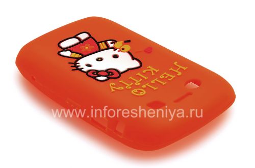 Photogallery for सिलिकॉन प्रकरण &quot;हैलो किट्टी&quot; ब्लैकबेरी 9700/9780 Bold के लिए, नारंगी product