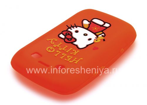 Photogallery for सिलिकॉन प्रकरण &quot;हैलो किट्टी&quot; ब्लैकबेरी 9700/9780 Bold के लिए, नारंगी product