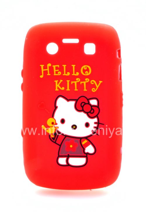Photogallery for सिलिकॉन प्रकरण &quot;हैलो किट्टी&quot; ब्लैकबेरी 9700/9780 Bold के लिए, लाल product