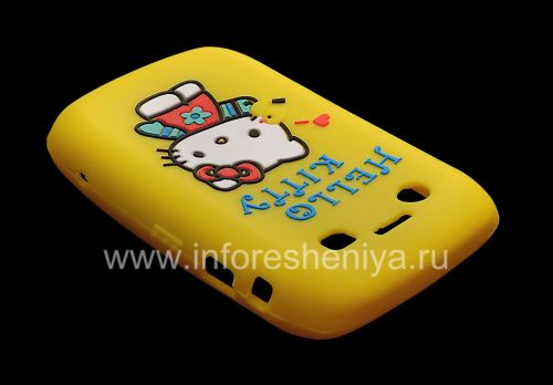 Photogallery for सिलिकॉन प्रकरण &quot;हैलो किट्टी&quot; ब्लैकबेरी 9700/9780 Bold के लिए, पीला product