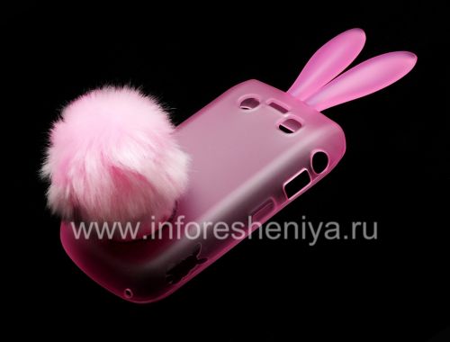 Photogallery for ブラックベリー9700/9780 Bold密閉Rabitoシリコンケース, 透明ピンク product
