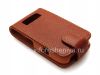 Photo 7 — kasus penutup kulit dengan vertikal pembukaan Wallet Case untuk BlackBerry 9700 / 9780 Bold, coklat