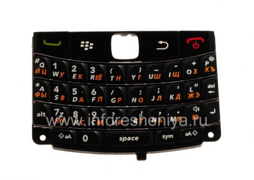Photogallery for পুরু বর্ণ দিয়ে রাশিয়ান কীবোর্ড BlackBerry 9780 Bold, অন্ধকার ডোরা ব্ল্যাক product