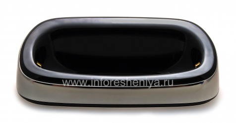 Original desktop charger "Glass" Charging Pod for BlackBerry 9700/9780 Bold, Metallic