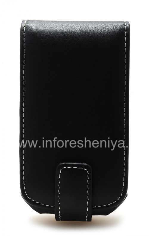 Photogallery for Signature Leather Case handmade Monaco Flip Type Leather Case for BlackBerry 9700/9780 Bold, Black product