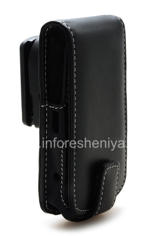 Photogallery for Signature Leather Case handmade Monaco Flip Type Leather Case for BlackBerry 9700/9780 Bold, Black product