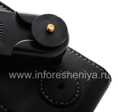 Photogallery for Signature Leather Case handmade Monaco Flip Type Leather Case for BlackBerry 9700/9780 Bold, Black product