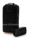 Photo 11 — Signature Ledertasche handgefertigt Monaco Taschenstil Ledertasche für Blackberry 9700/9780 Bold, Black (Schwarz)