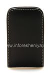 Photo 1 — Signature Leather Case-Tasche handgefertigt Monaco Vertical Function Typ Ledertasche für Blackberry 9700/9780 Bold, Black (Schwarz)