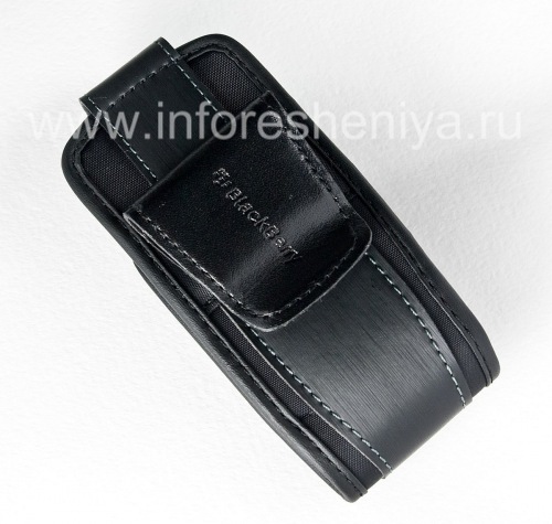 Photogallery for 原装织物盖，带BlackBerry 8100 / 8110/8120夹子, 黑 product