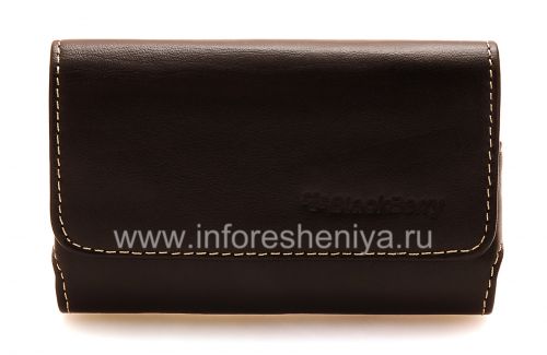 Photogallery for Housse en cuir d&#39;origine Sac Premium Leather Folio pour BlackBerry, Brun foncé (Espresso) product